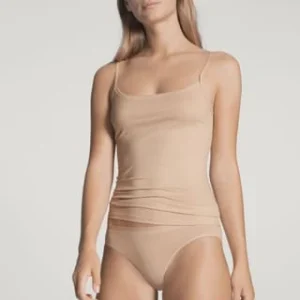 CALIDA Natural Comfort Unterhemd, Spaghetti-Träger, Für Damen 160 ROSE TEINT 21