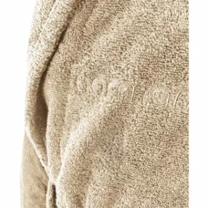 Bestes Angebot ⌛ Normani® Unisex Baumwoll-Bademantel 450 G/m² Flee Beige 😍 16