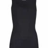 Aktion 😍 HANRO Ultralight Tank-Top, Uni, U-Ausschnitt, Für Damen 0019/ BLACK 😉 28