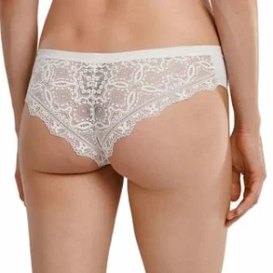 Auslauf 🔥 SCHIESSER Damen Slip – Brazil-Slip, Modal And Lace, Jersey Mit Spitze, Einfarbig Elfenbein ✨ 7