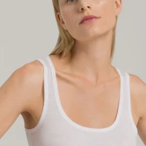 Blitzangebot ✔️ HANRO Ultralight Tank-Top, Uni, U-Ausschnitt, Für Damen 0101/ WHITE 🎁 12