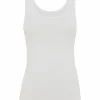 Schlussverkauf 🔥 DESIRéE Unterhemd, Basic, U-Ausschnitt, Für Damen WHITE 🎉 7