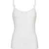 Nina Von C. Damen Tank-Top Fine Cotton Weiß 16