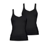 Mey Unterhemd / Tanktop 2er Pack Noblesse Schwarz 13