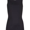 HANRO Ultralight Tank-Top, Uni, U-Ausschnitt, Für Damen 0019/ BLACK 20