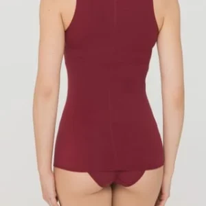 Schlussverkauf 👏 SCHIESSER Personal Fit Unterhemd, U-Ausschnitt, Für Damen 502 BORDEAUX 🤩 22