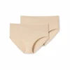 Auslauf 🌟 SCHIESSER Midi-Slip 2er Pack 95/5 Organic Cotton Sand 🎁 7