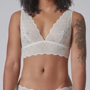 SKINY® Every Day In Bamboo Lace Bralette, Lochspitze, Breite Träger, Für Damen 7608 IVORY 12