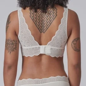 SKINY® Every Day In Bamboo Lace Bralette, Lochspitze, Breite Träger, Für Damen 7608 IVORY 14