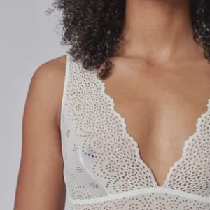 SKINY® Every Day In Bamboo Lace Bralette, Lochspitze, Breite Träger, Für Damen 7608 IVORY 16