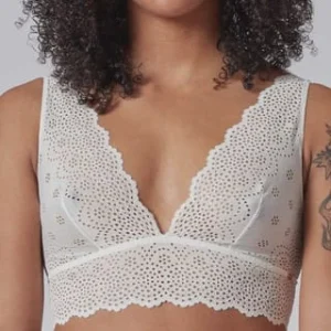 SKINY® Every Day In Bamboo Lace Bralette, Lochspitze, Breite Träger, Für Damen 7608 IVORY 20