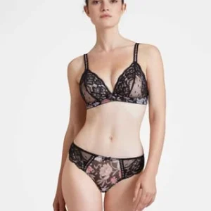 Aubade Damen Triangel-BH Magic Garden Pivoine Noire 14