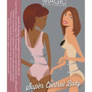 MAGIC BODYFASHION® Super Control Body, Netzmaterial, Uni, Für Damen SCHWARZ 21