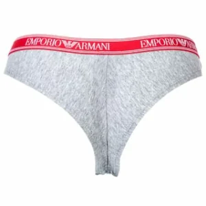 Angebote 🤩 EMPORIO ARMANI Damen Brazilian Briefs, 2er Pack – Slips, Stretch Cotton, Einfarbig Grau 🤩 12