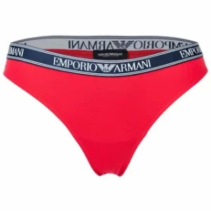 Großhandel ⭐ EMPORIO ARMANI Damen Brazilian Briefs, 2er Pack – Slips, Stretch Cotton, Einfarbig Rot 🎉 10