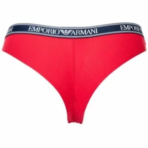 Großhandel ⭐ EMPORIO ARMANI Damen Brazilian Briefs, 2er Pack – Slips, Stretch Cotton, Einfarbig Rot 🎉 12