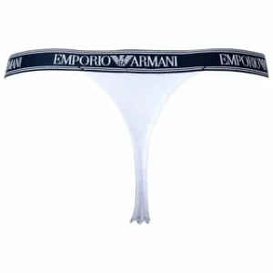 Großhandel ✨ EMPORIO ARMANI Damen String, 2er Pack – T-Thong, Stretch Cotton, Logo, Einfarbig Weiß 👏 12