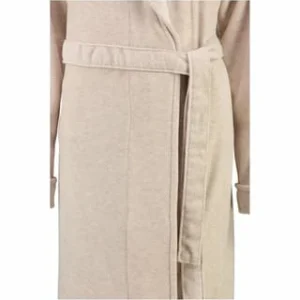 Bestes Angebot 😉 ESPRIT Bademantel Damen Schalkragen Eve Ecru Beige 💯 12