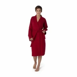 Beste Bewertungen von ⭐ MÖVE Bademantel Unisex Kimono Homewear Ruby – 075 Rot 🔔 23