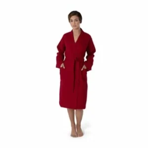 Beste Bewertungen von ⭐ MÖVE Bademantel Unisex Kimono Homewear Ruby – 075 Rot 🔔 25