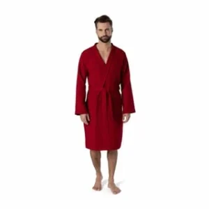 Beste Bewertungen von ⭐ MÖVE Bademantel Unisex Kimono Homewear Ruby – 075 Rot 🔔 29