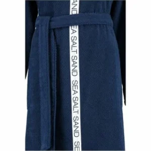 Am billigsten 🛒 Cawö Bademantel Damen Reißverschluss Mit Kapuze Sea Salt Sand 3102 Navy – 133 Blau 💯 12