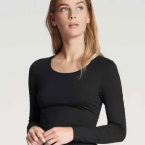 CALIDA Natural Comfort Unterhemd, Single-Jersey, Für Damen 992 SCHWARZ 12